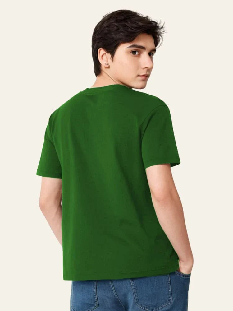 Person wearing a green t-shirt on a plain background Graphic Green Pakistan Map T-Shirt Royal Outfits Printed T Shirts - Graphic Green Pakistan Map T-Shirt - Royal Outfits - Printed T Shirts