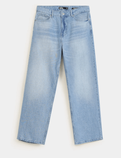 Faded Straight Jeans - image of faded straight-cut denim jeans styled - Royal Outfits Faded Straight Jeans Royal Outfits Jeans