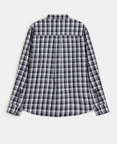 Checkered Shirt Back Side- Men's Shirt - Shirt - Royal Outfits Checked Black & White Shirt Royal Outfits Check Shirts